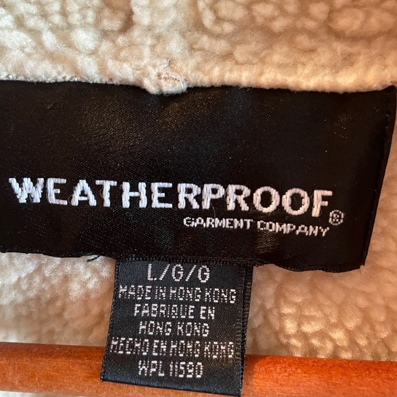 Pale blue sherpa topcoat; classic fit w hood; NWOT - Picture 6 of 6